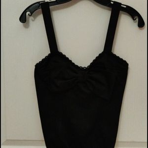 Rock Steady black halter top